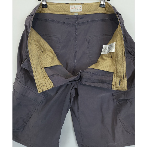 Weatherproof Cargo Utility Shorts Zip Pockets Men 36 Gray Techwear Normcore - Picture 10 of 11